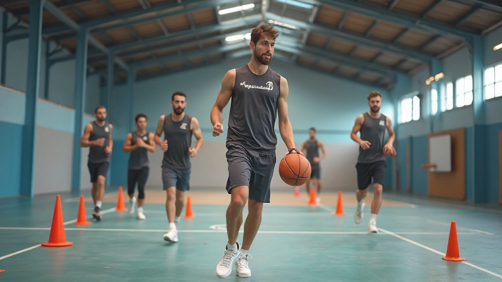 جلسة تدريب السرعة والرشاقة مع استخدام أدوات تدريب متقدمة